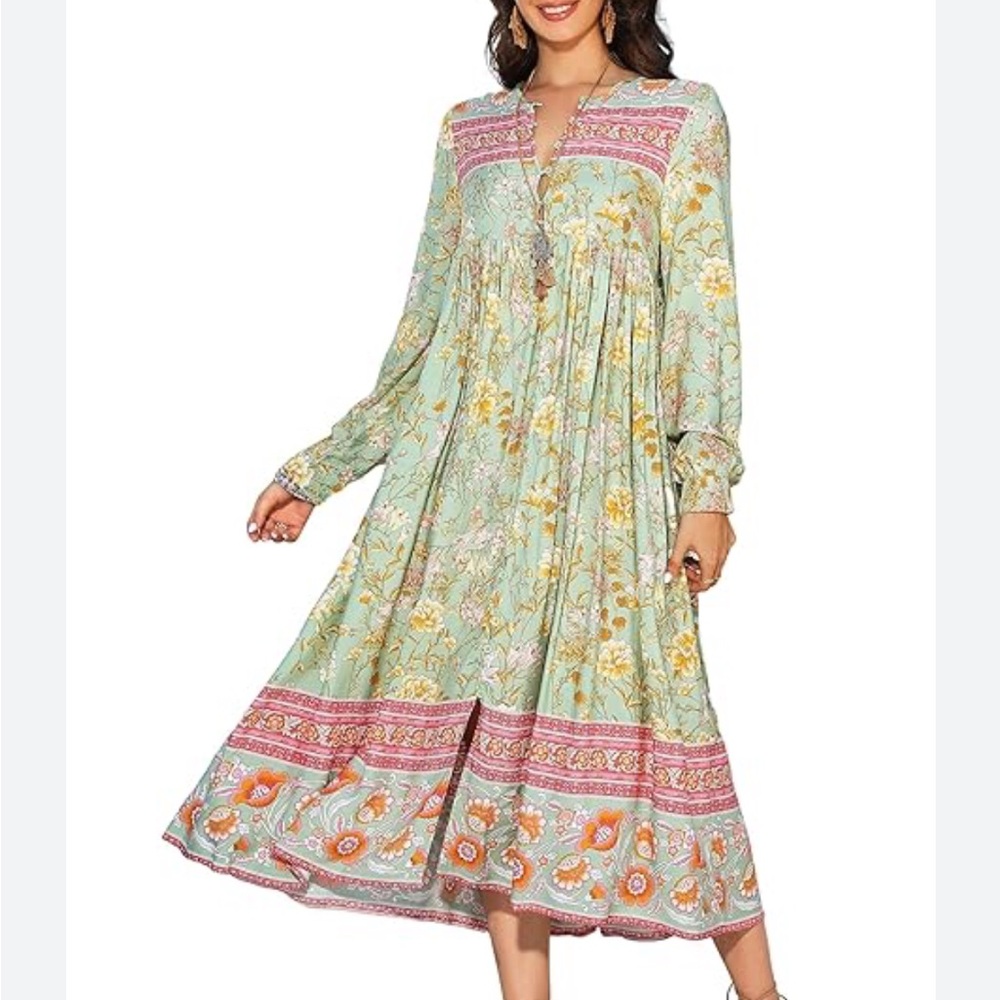Floral Long Sleeve Dress